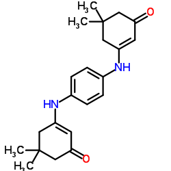 3,3'-(1,4-Phenylenediimino)bis(5,5-dimethyl-2-cyclohexen-1-one) Structure