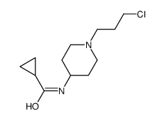 N-[1-(3-chloropropyl)piperidin-4-yl]cyclopropanecarboxamide结构式
