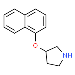 R-3-(1-NAPHTHALENYLOXY)-PYRROLIDINE Structure