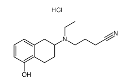 4-[Ethyl-(5-hydroxy-1,2,3,4-tetrahydro-naphthalen-2-yl)-amino]-butyronitrile; hydrochloride结构式