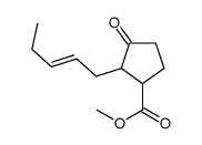 methyl 3-oxo-2-pent-2-enylcyclopentane-1-carboxylate Structure