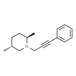 Piperidine, 2,5-dimethyl-1-(3-phenyl-2-propynyl)-, (2R,5R)-rel- (9CI)结构式