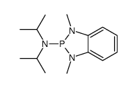 1,3-dimethyl-N,N-di(propan-2-yl)-1,3,2-benzodiazaphosphol-2-amine结构式