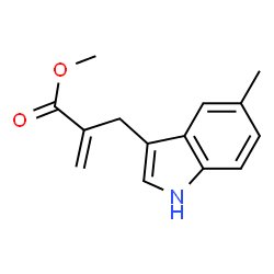 1H-Indole-3-propanoicacid,5-methyl-alpha-methylene-,methylester(9CI)结构式