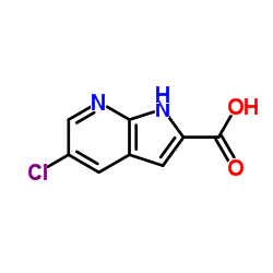 5-Chloro-1H-pyrrolo[2,3-b]pyridine-2-carboxylic acid Structure