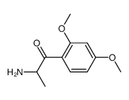 1-Propanone,2-amino-1-(2,4-dimethoxyphenyl)-结构式