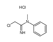 N-methyl-N-phenylchloroacetamidinium hydrochloride Structure