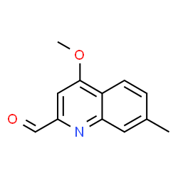 2-Quinolinecarboxaldehyde,4-methoxy-7-methyl-(9CI)结构式