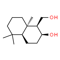 1-Naphthalenemethanol,decahydro-2-hydroxy-5,5,8a-trimethyl-,(1S,2S,4aS,8aR)-(9CI) structure