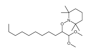 1-(1,1-dimethoxyundecan-2-yloxy)-2,2,6,6-tetramethylpiperidine结构式