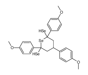 2,4,6-tris(4-methoxyphenyl)selenane-2,6-diselenol Structure