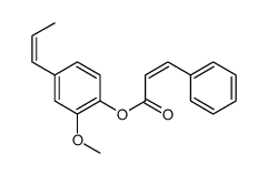 (2-methoxy-4-prop-1-enylphenyl) 3-phenylprop-2-enoate Structure