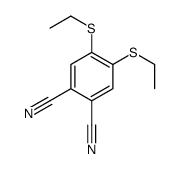 4,5-bis(ethylsulfanyl)benzene-1,2-dicarbonitrile Structure