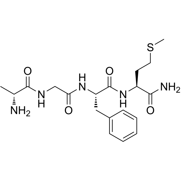 D-Ala-Gly-Phe-Met-NH2结构式