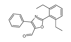 2-(2,6-diethylphenyl)-4-phenyl-1,3-oxazole-5-carbaldehyde结构式