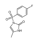 1-((4-fluorophenyl)sulfonyl)-4-methyl-1,3-dihydro-2H-imidazol-2-one Structure