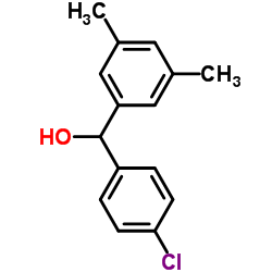 4-CHLORO-3',5'-DIMETHYLBENZHYDROL结构式