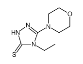 4-ETHYL-5-MORPHOLIN-4-YL-4H-1,2,4-TRIAZOLE-3-THIOL结构式