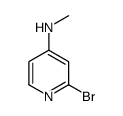 2-溴-N-甲基-吡啶-4-胺结构式