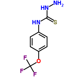 N-[4-(Trifluoromethoxy)phenyl]hydrazinecarbothioamide Structure