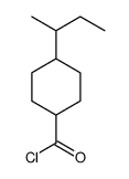 Cyclohexanecarbonyl chloride, 4-(1-methylpropyl)-, cis- (9CI) Structure