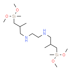 N,N'-bis[3-(dimethoxymethylsilyl)-2-methylpropyl]ethylenediamine结构式