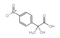 (r)-2-hydroxy-2-methyl(4-nitrobenzene)acetic acid结构式