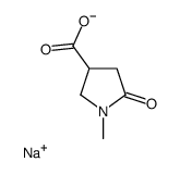 sodium 1-methyl-5-oxopyrrolidine-3-carboxylate结构式