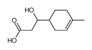 3-hydroxy-3-(4-methyl-3-cyclohexenyl)propionic acid结构式
