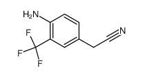 2-(4-amino-3-(trifluoromethyl)phenyl)acetonitrile结构式