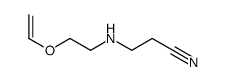 3-(2-ethenoxyethylamino)propanenitrile Structure
