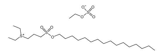 S,S-diethyl-S-3-((hexadecyloxy)sulfonyl)propylsulfonium ethylsulfate Structure