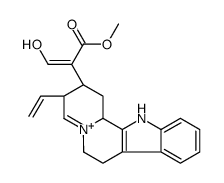 methyl (Z)-2-[(2S,3R,12bS)-3-ethenyl-2,3,6,7,12,12b-hexahydro-1H-indolo[2,3-a]quinolizin-5-ium-2-yl]-3-hydroxyprop-2-enoate Structure