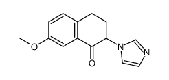 2-imidazol-1-yl-7-methoxy-3,4-dihydro-2H-naphthalen-1-one结构式