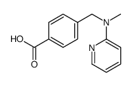 4-[[methyl(pyridin-2-yl)amino]methyl]benzoic acid Structure