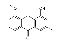 4-hydroxy-5-methoxy-2-methyl-anthrone结构式