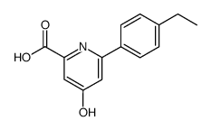 6-(4-ethylphenyl)-4-hydroxy-2-pyridinecarboxylic acid Structure