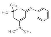 2H-Thiopyran-4-amine,3,6-dihydro-N,N,2,2-tetramethyl-6-(phenylimino)-结构式