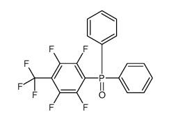 1-diphenylphosphoryl-2,3,5,6-tetrafluoro-4-(trifluoromethyl)benzene结构式
