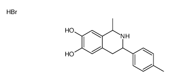 1-methyl-3-(4-methylphenyl)-1,2,3,4-tetrahydroisoquinoline-6,7-diol,hydrobromide Structure