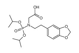 [(2-Benzo[1,3]dioxol-5-yl-ethyl)-(diisopropoxy-phosphoryl)-amino]-acetic acid结构式