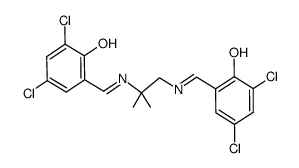 N,N'-bis(3,5-Cl2-salicylidene)-1,2-diimino-2,2-dimethylethane结构式