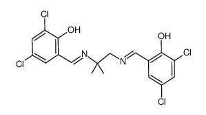 N,N'-bis(3,5-Cl2-salicylidene)-1,2-diimino-2,2-dimethylethane Structure