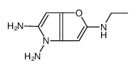 4H-Furo[3,2-b]pyrrole-2,4,5-triamine,N2-ethyl- Structure