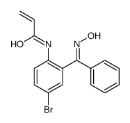 N-[4-bromo-2-(N-hydroxy-C-phenylcarbonimidoyl)phenyl]prop-2-enamide结构式