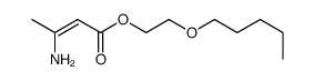 2-pentoxyethyl 3-aminobut-2-enoate Structure