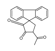 5-acetylspiro[cyclopentane-3,9'-fluorene]-1,2-dione结构式