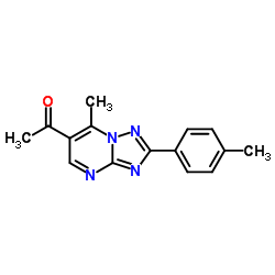 1-[7-Methyl-2-(4-methylphenyl)[1,2,4]triazolo-[1,5-a]pyrimidin-6-yl]ethanone结构式