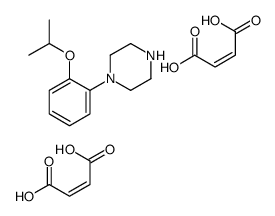 but-2-enedioic acid,1-(2-propan-2-yloxyphenyl)piperazine结构式