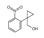 [1-(2-nitrophenyl)cyclopropyl]methanol结构式